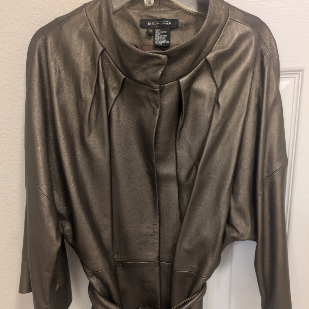 Women's leather jacket